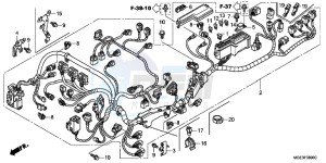 VFR1200FDB drawing WIRE HARNESS