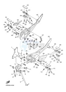 XJ6N ABS 600 XJ6-N (NAKED, ABS) (36B6) drawing STAND & FOOTREST