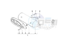 BOULEVARD - 100 CC 4T drawing EXHAUST