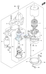 DF 90A drawing Starting Motor