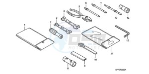 CBR125RW9 U / WH drawing TOOL