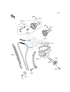 KX250F KX250ZGF EU drawing Camshaft(s)/Tensioner