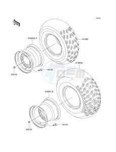 KAF 300 C [MULE 550] (C1-C5) [MULE 550] drawing WHEELS_TIRES