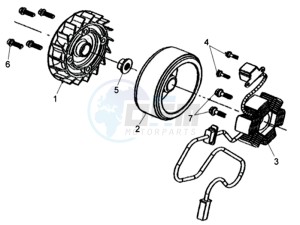 ALLO GT 25KMH 50 drawing MAGNETO / FLYWHEEL