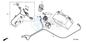 CBR1000RA9 Europe Direct - (ED / ABS MME TRI) drawing BATTERY (CBR1000RA)