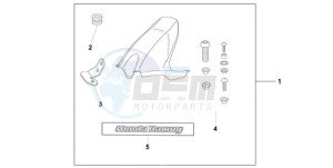 CBR1000RR9 Australia - (U / MME SPC) drawing HUGGER CANDY ACHILLES BLACK METALLIC