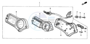 CBR600F4 drawing METER