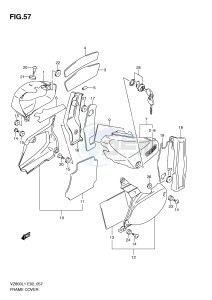 VZ800 (E2) MARAUDER drawing FRAME COVER (VZ800L1 E19)