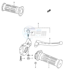 JR50 (P3-P28) drawing HANDLE GRIP