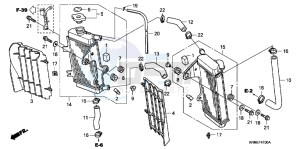 CRF250RC drawing RADIATOR