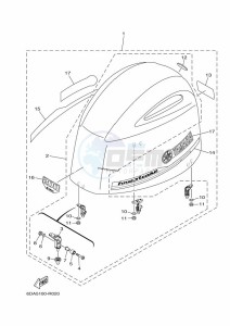 F200G drawing FAIRING-UPPER