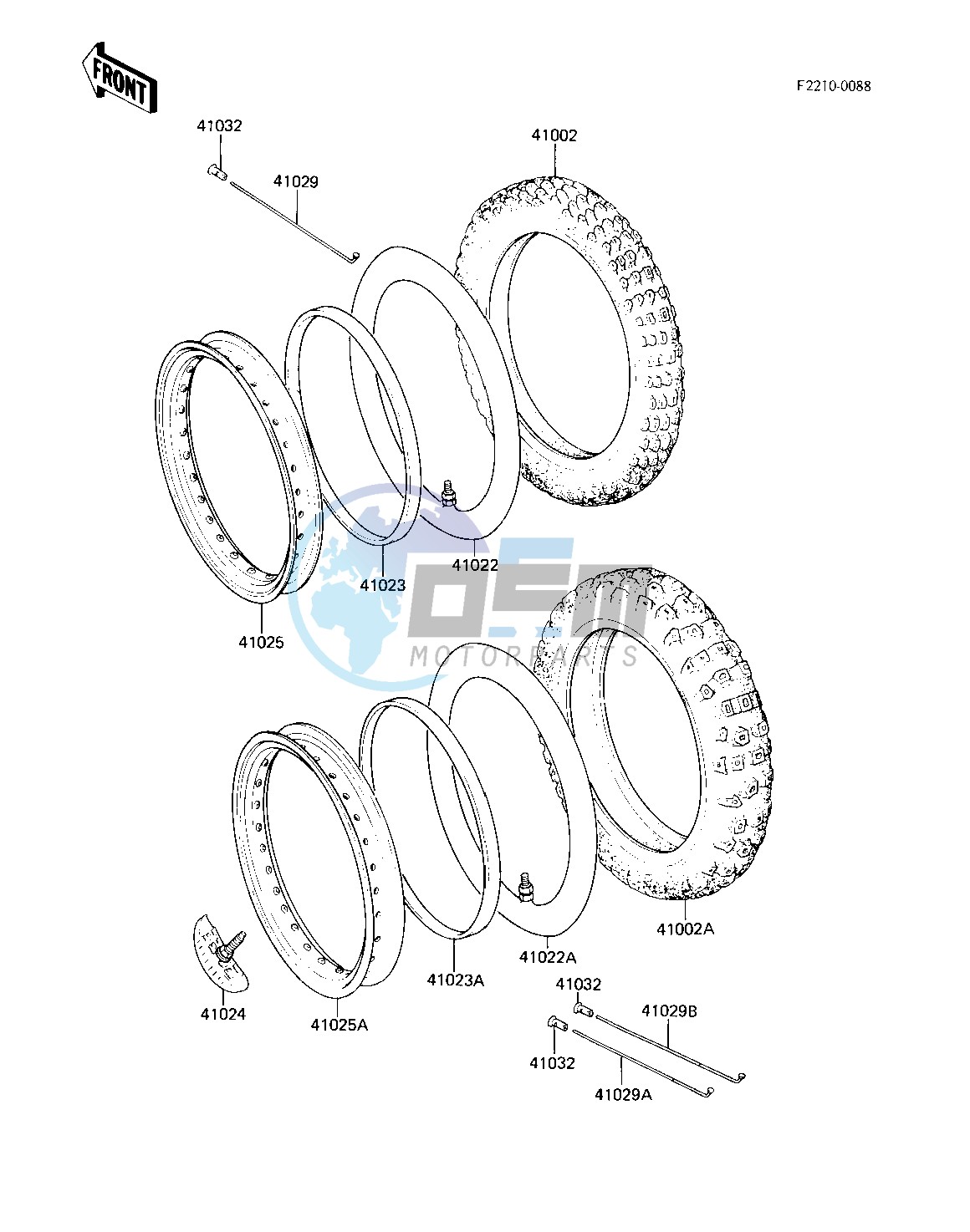 WHEELS_TIRES -- 83 KX250-C1- -