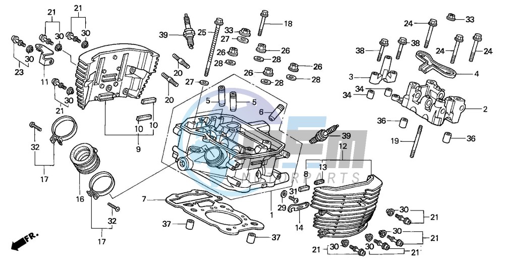 REAR CYLINDER HEAD