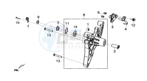 GTS 125I ABS drawing REAR FORK - REAR SUSPENSION