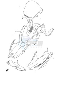 GSF1200 (E2) Bandit drawing COWLING BODY (GSF1200SK4)