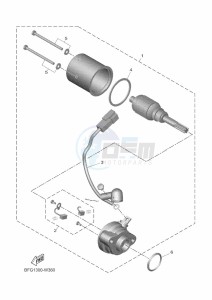 XSR125 MTM125 (BGX3) drawing STARTING MOTOR