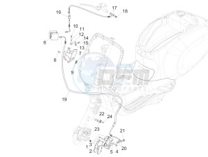 PRIMAVERA 150 4T 3V IGET ABS E4 (NAFTA) drawing Brakes pipes - Calipers (ABS)