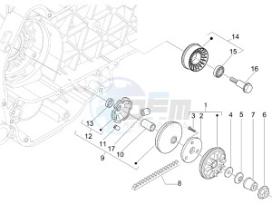 Beverly 125 drawing Driving pulley