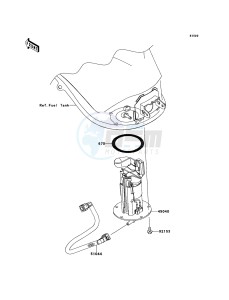 Z1000SX ZX1000GBF FR GB XX (EU ME A(FRICA) drawing Fuel Pump