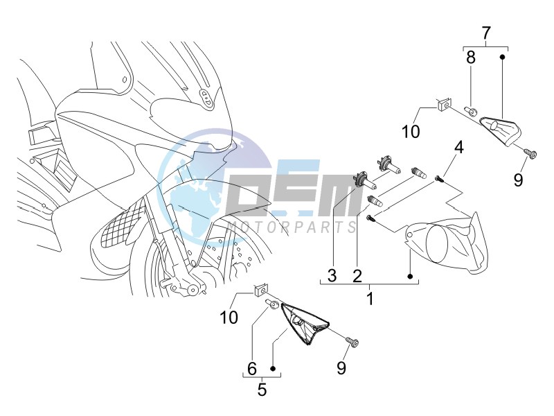 Head lamp - Turn signal lamps