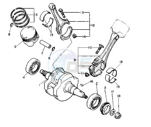 XV VIRAGO 11000 drawing CRANKSHAFT PISTON