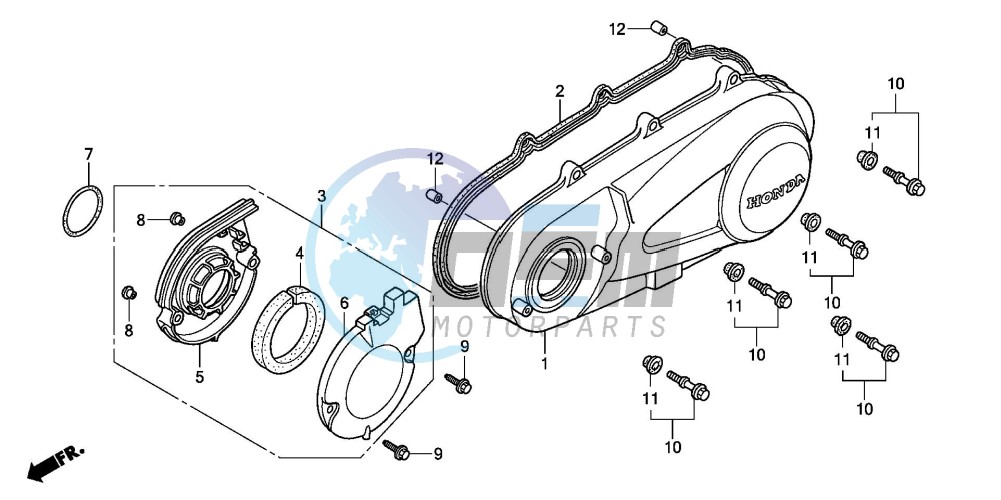 LEFT CRANKCASE COVER