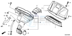 NC700XAC drawing AIR CLEANER