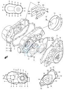 LT-A500F (E3-E28) drawing CRANKCASE COVER