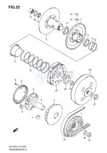 UH125Z BURGMAN EU drawing TRANSMISSION (1)