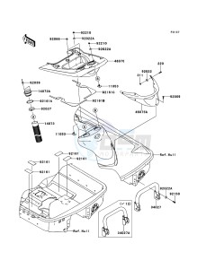 JET_SKI_ULTRA_300LX JT1500JDF EU drawing Hull Rear Fittings