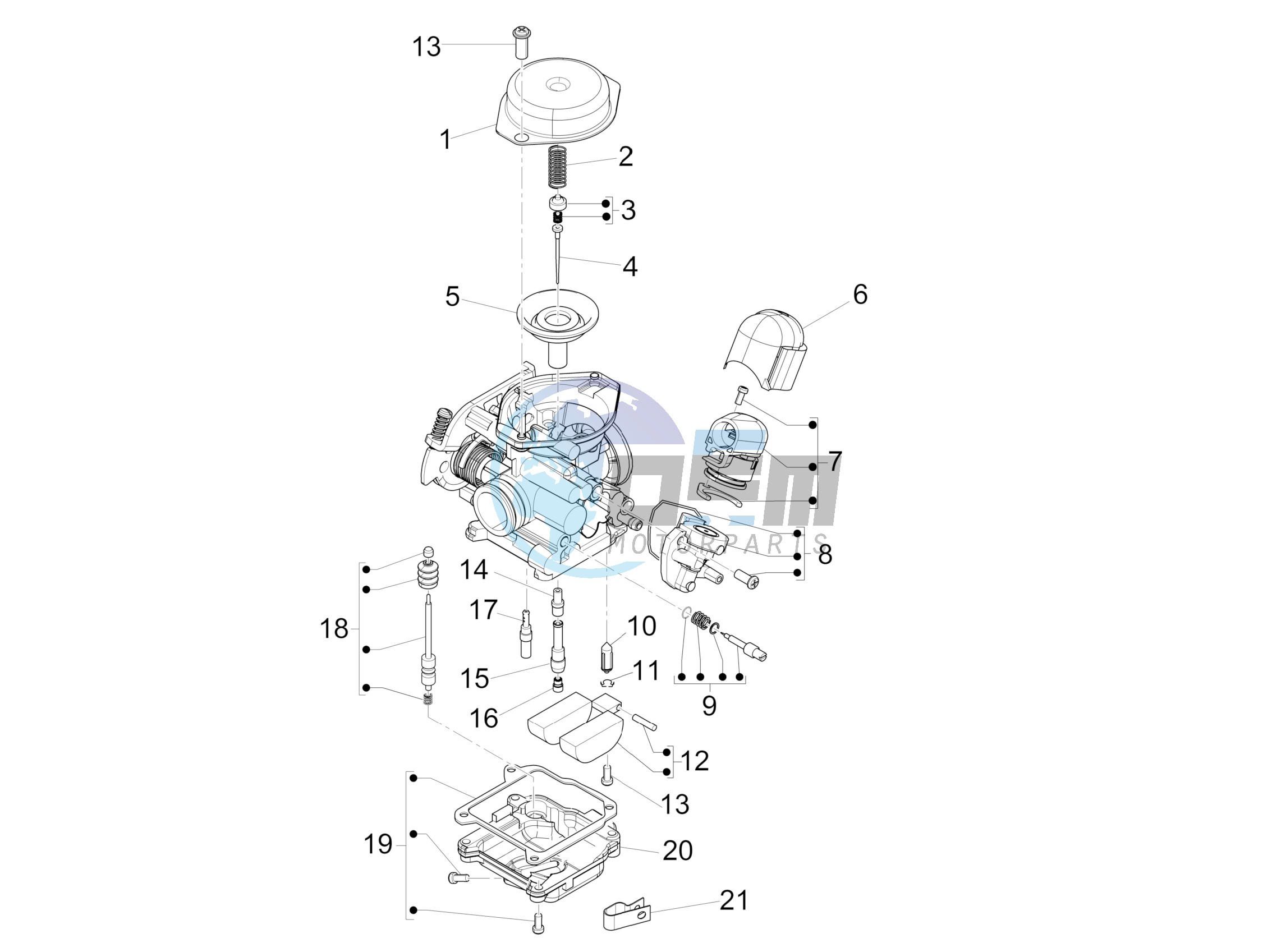 Carburetors components