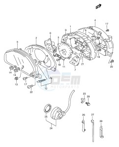 AN250 (E2) Burgman drawing SPEEDOMETER (MODEL Y)