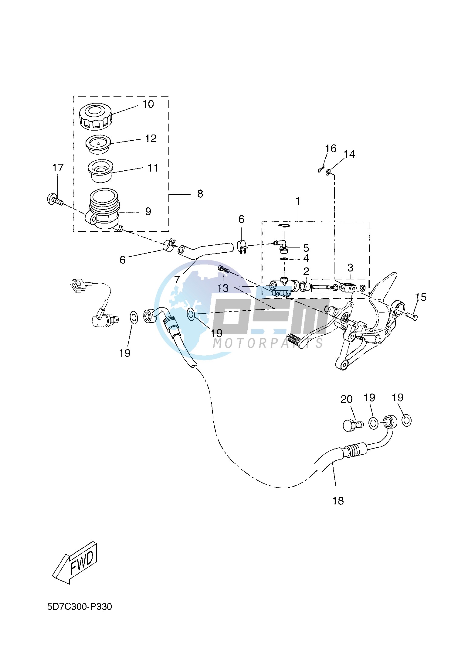 REAR MASTER CYLINDER