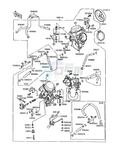 VN 1500 A [VULCAN 1500] (A10-A13) [VULCAN 1500] drawing CARBURETOR