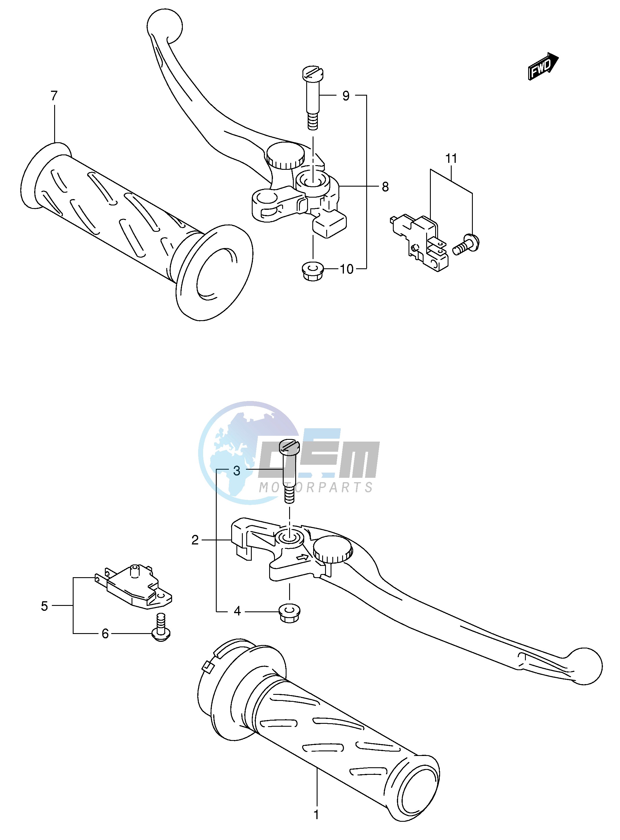 HANDLE LEVER (SV1000 U1 U2)