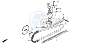 PES150R 125 drawing CAM CHAIN/TENSIONER