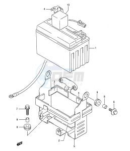 GSF400 (E28) Bandit drawing BATTERY