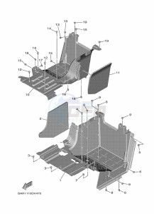 YXF850E YXF85WPBL (BAR7) drawing STAND & FOOTREST 2