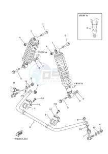 YFM700FWA YFM7FGD GRIZZLY 700 (1ND7) drawing REAR SUSPENSION