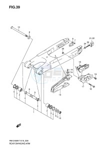 RM-Z450 (E19) drawing REAR SWINGING ARM