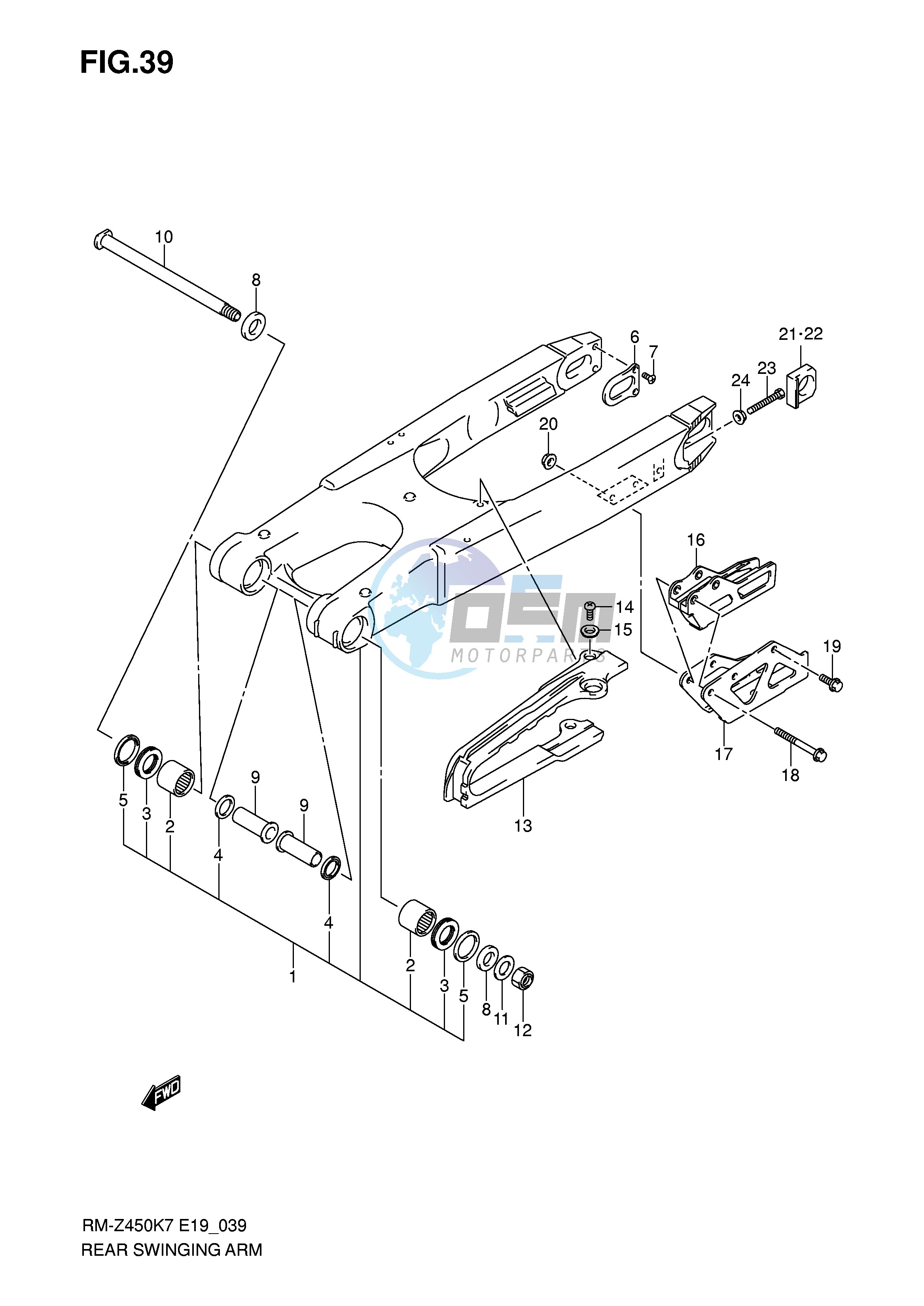 REAR SWINGING ARM