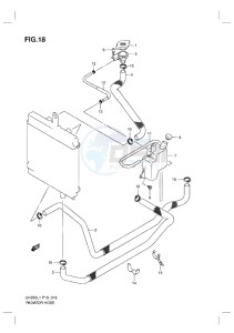 UH200G BURGMAN EU drawing RADIATOR HOSE