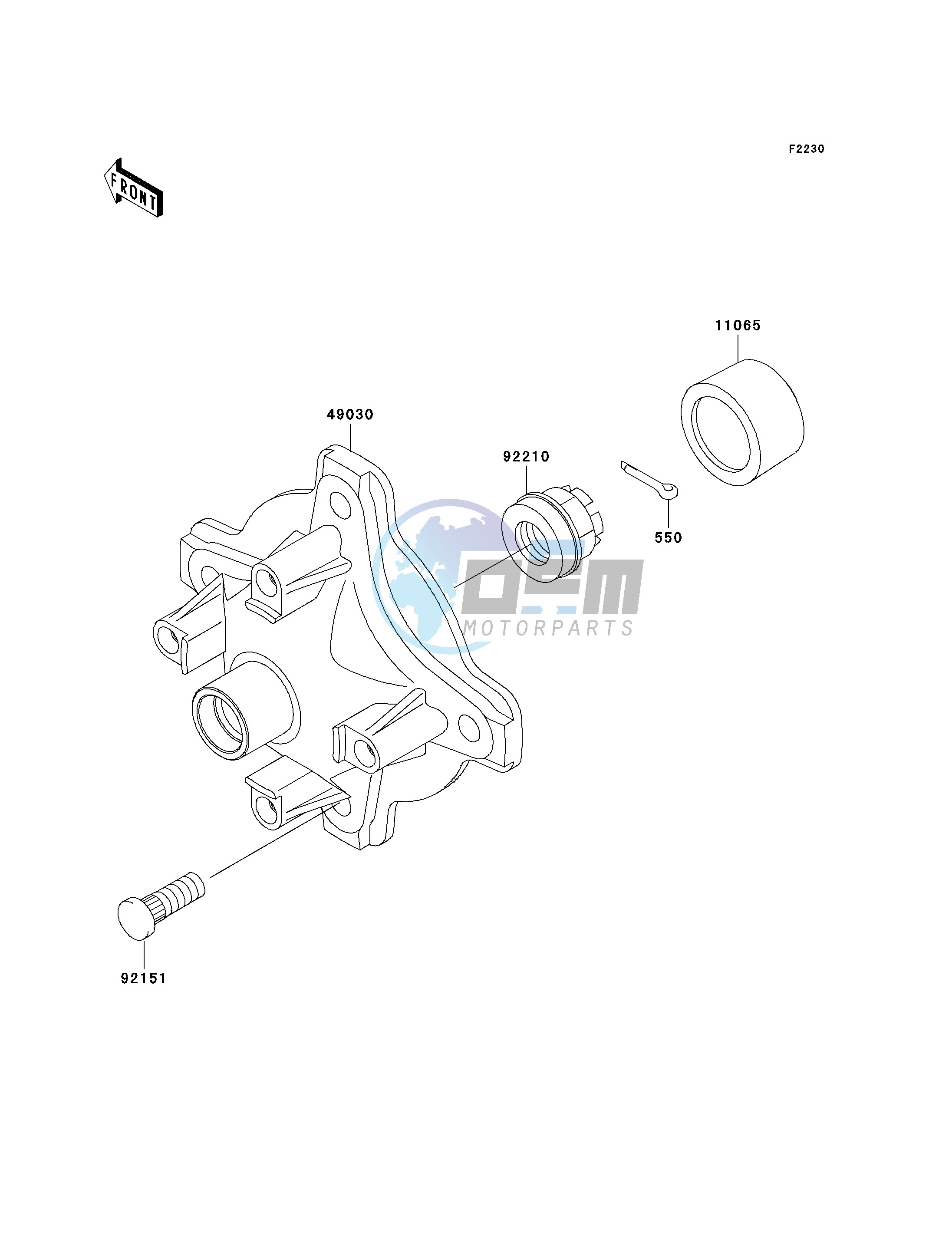 FRONT HUB