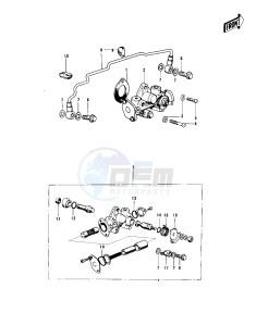 F7 (C-D) 175 drawing OIL PUMP -- 74-75 F7-C_F6-D- -