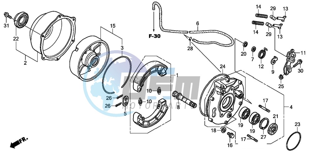 REAR BRAKE PANEL