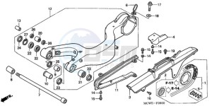 VFR8009 Europe Direct - (ED / MME TWO) drawing SWINGARM