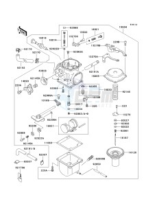 BN 125 A [ELIMINATOR 125] (A6F-A9F) A9F drawing CARBURETOR -- A9F- -