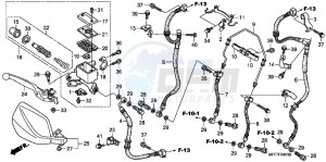 XL700VAB TRANSALP E drawing FR. BRAKE MASTER CYLINDER (ABS)