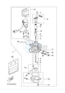 NS50 NITRO (1PH6) drawing CARBURETOR