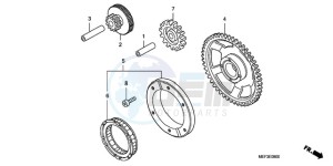 FJS400D9 F / CMF drawing STARTING CLUTCH